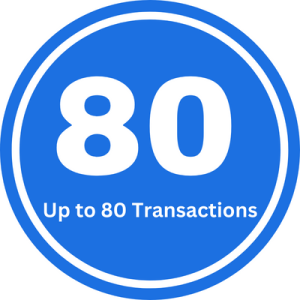 Accounting supervisions for up to 80 transactions